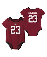 Nike Baby Boys and Girls Christian McCaffrey San Francisco 49ers Name Number Bodysuit, 3-Pack