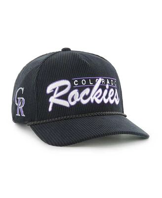 '47 Brand Men's Black Colorado Rockies Corduroy Hitch Adjustable Hat