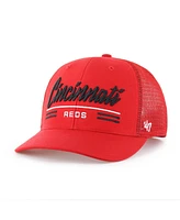 '47 Brand Men's Red Cincinnati Reds Garner Trucker Adjustable Hat