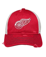 Outerstuff Big Boys and Girls Red Detroit Red Wings Slouch Trucker Adjustable Hat