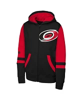 Outerstuff Big Boys and Girls Black Carolina Hurricanes Face Off Full-Zip Hoodie
