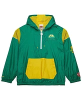 Mitchell & Ness Men's and Women's Kelly Green Seattle Supersonics Hardwood Classics Team Og 3.0 Anorak Half-Zip Windbreaker Jacket