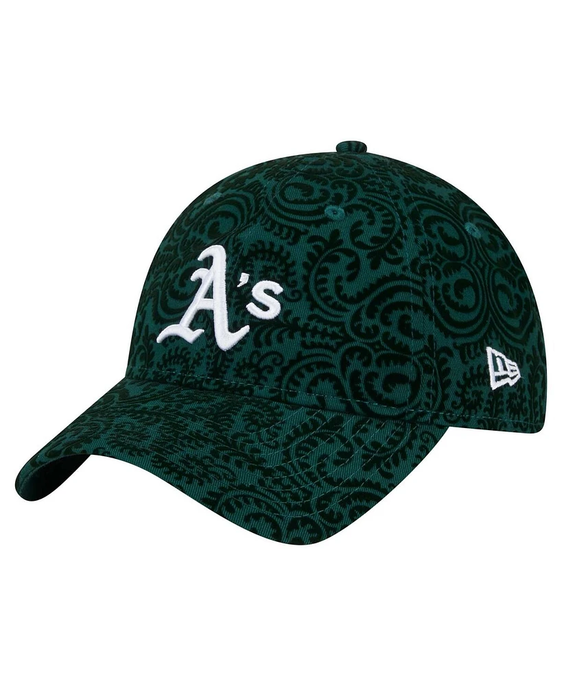 New Era Women's Green Athletics Flair 9TWENTY Adjustable Hat