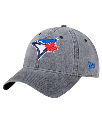 New Era Men's Black Toronto Blue Jays Rugged Team 9TWENTY Adjustable Hat