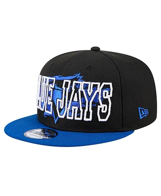 New Era Men's Black Toronto Blue Jays Splatter 9FIFTY Snapback Hat