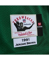 Mitchell & Ness Men's Jerome Brown Kelly Green Philadelphia Eagles 1991 Authentic Jersey