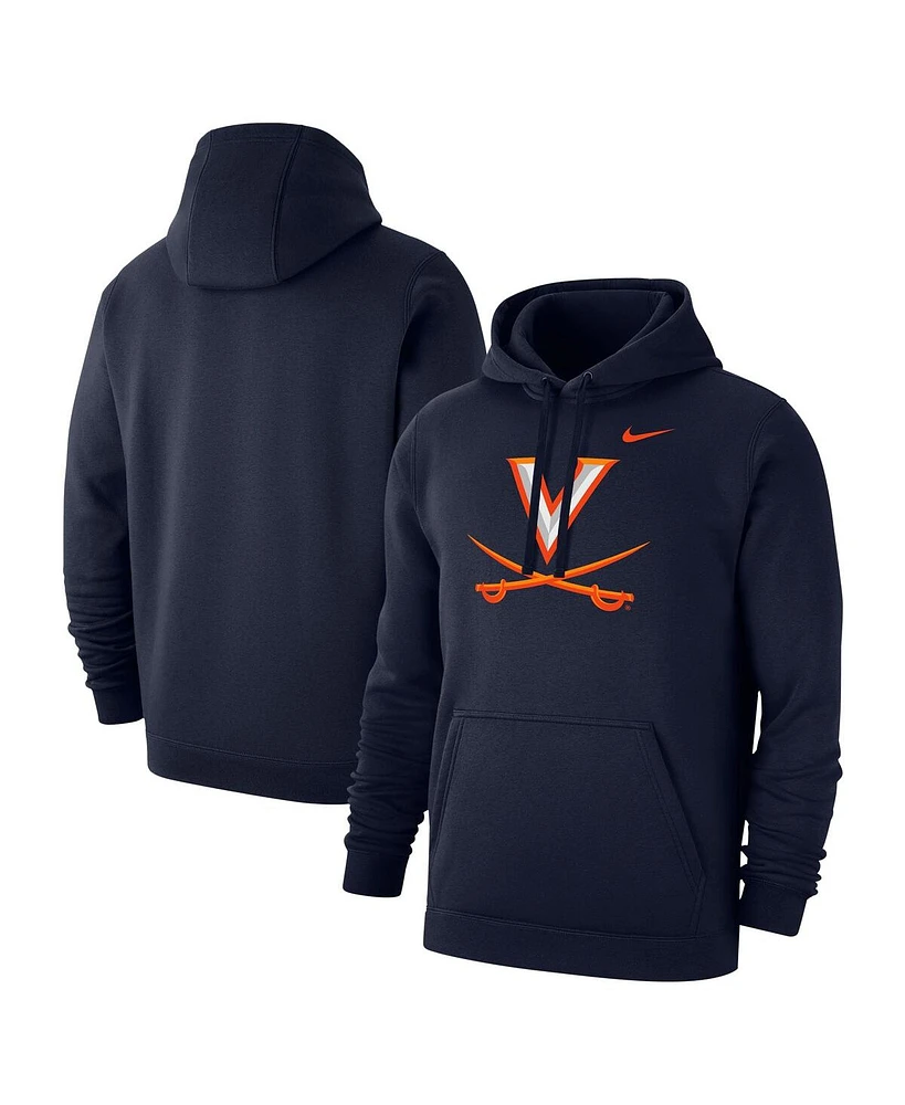 Nike Men's Navy Virginia Cavaliers Primary Club Fleece Pullover Hoodie