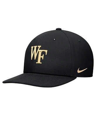 Nike Men's Black Wake Forest Demon Deacons Pro Snapback Hat