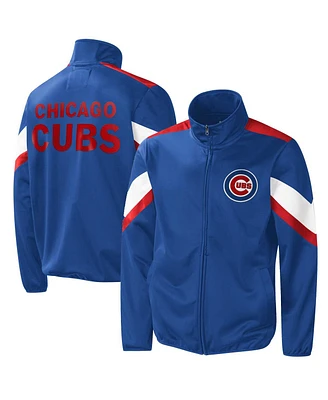 G-iii Sports By Carl Banks Men's Royal Chicago Cubs Earned Run Full-Zip Jacket