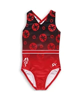 Gk Elite Big Boys and Girls Scarlet Ohio State Buckeyes Spirit Leotard