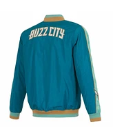 Jh Design Men's Turquoise Charlotte Hornets 2023/24 City Edition Full-Zip Bomber Jacket