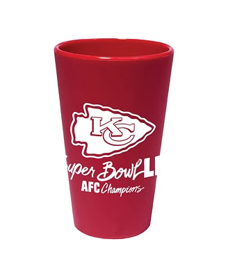 Wincraft Kansas City Chiefs 2024 Afc Champions 16oz. Silicone Pint Glass