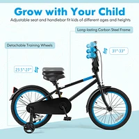 Kids Bike with Adjustable Handlebar and Saddle Perfect for Growing Riders