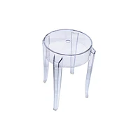 Plastic Dining Stool with Sturdy Seat and Legs for Kitchen and Dining Room