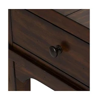 Aspen Skies End Table in Russet Brown