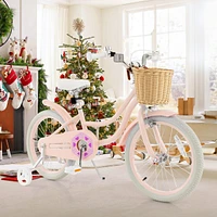 Kids Bike with Training Wheels and Adjustable Handlebar Seat Safe and Comfortable Bicycle for Toddlers and Young Riders