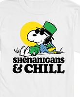 Airwaves Men's Peanuts St Patrick's Day Shenanigans Chill Short Sleeve T-Shirt