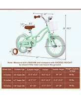 Kids Bike with Adjustable Seat and Bell for Kids 3-8 Years Olds