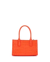 Pre-Owned Versace Small Medusa 95 Tote Embossed Leather