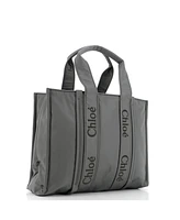Pre-Owned Chloe Large Woody Tote Recycled Nylon