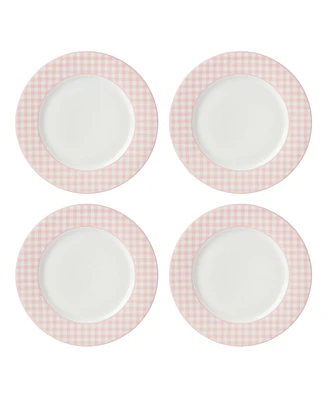 Lenox Gingham 4-Pc. Dinner Plate Set, Service for 4