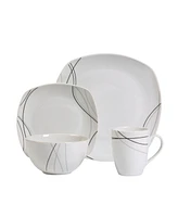 Tabletops Unlimited Alec 16 Pc. Ash White Dinnerware Set, Service for 4