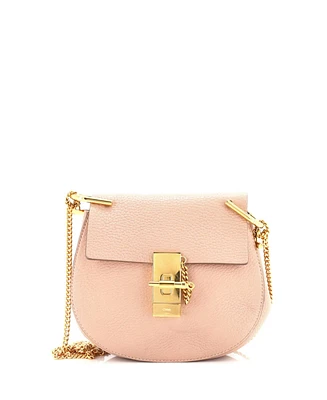 Pre-Owned Chloe Mini Drew Crossbody Bag Leather