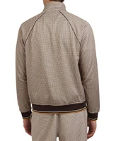 Ben Sherman Men's Regular-Fit Houndstooth Check Full-Zip Track Jacket
