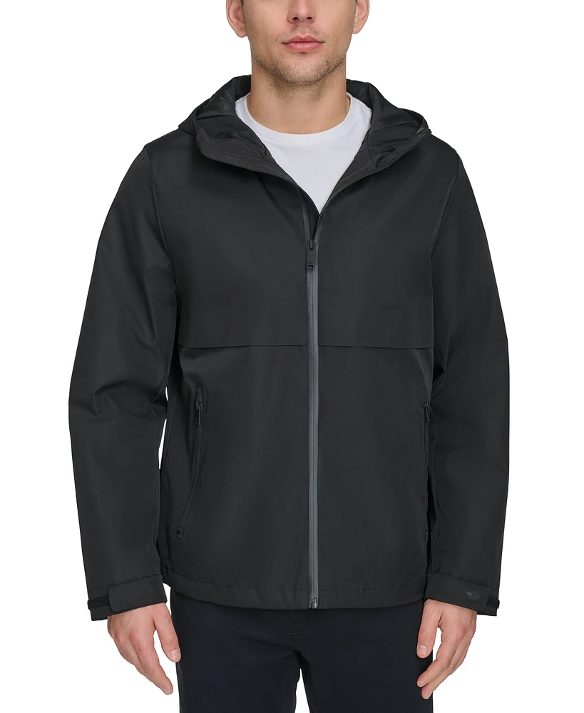 Dockers Men's Hooded Rain Jacket