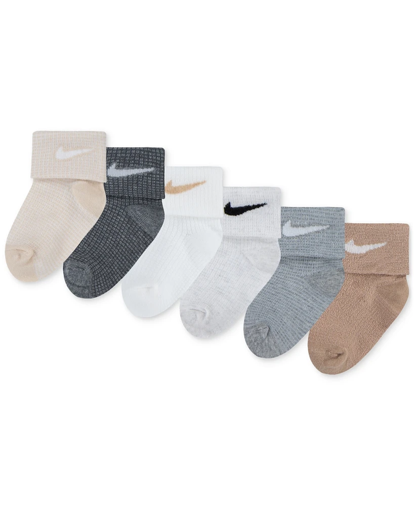 Nike Baby Waffle Knit Socks, Pack of 6