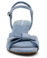 Anne Klein Women's Rosy Bow Block Heel Dress Sandals