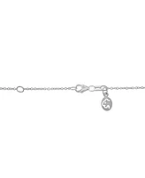 Effy Sapphire (1-7/8 ct. t.w.) & Diamond (1/3 ct. t.w.) Flower Pendant Necklace in 14k White Gold , 17" + 1" extender