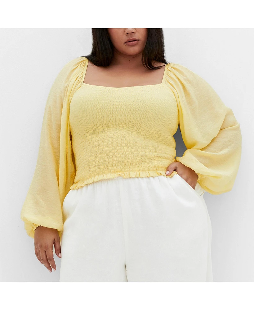 City Chic Plus Rowy Top