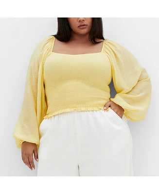 City Chic Plus Rowy Top