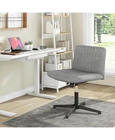 Criss Cross Legged Office Chair Ergonomic Mid Back Computer Desk