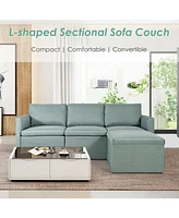 Convertible L-Shaped Sectional Sofa Couch with Reversible Chaise Versatile and Comfortable Seating for Living Room