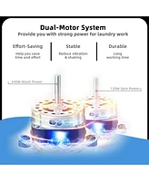 13 lbs Portable Mini Twin Tub Spinner Semi-Automatic Washing Machine