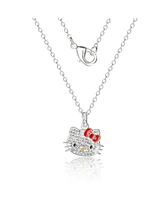 Hello Kitty Crystal Necklace & Keychain Gift Set