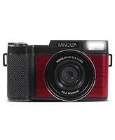 Minolta MND30 30MP 2.7K Qhd 3.0" Lcd Screen Digital Camera, Red