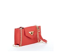 Susu Mini Crossbody Bag Small Leather Red Purse Wristlet Women's Handbag