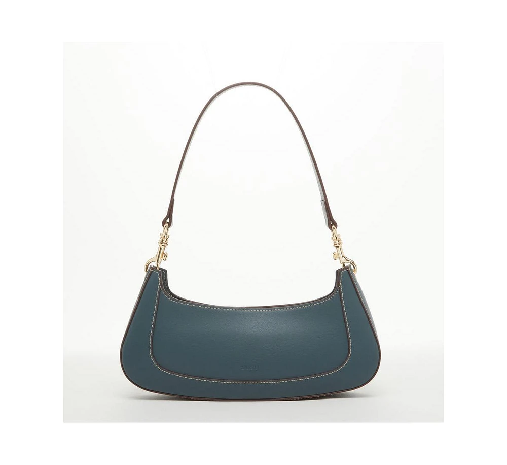 Susu The Emily Leather Baguette Bag Blue