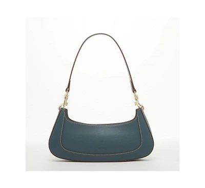 Susu The Emily Leather Baguette Bag Blue