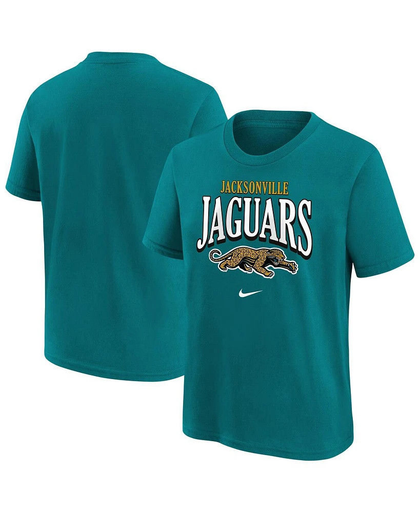 Nike Big Boys and Girls Teal Jacksonville Jaguars Prowler Unveil T-Shirt