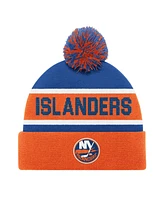 Starter Men's Orange New York Islanders Cuffed with Pom Knit Hat