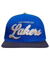 Pro Standard Men's Blue/Navy Los Angeles Lakers Legacy Snapback Hat