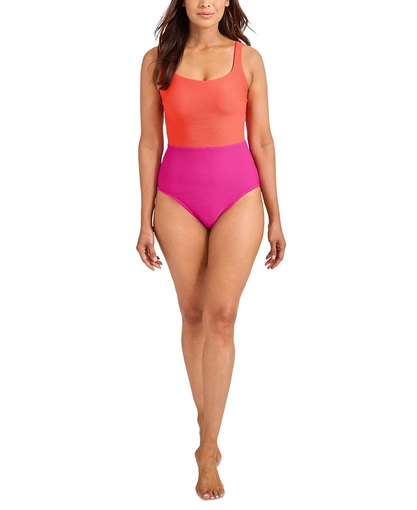 Tommy Bahama Women's Colorblocked One-Piece Swimsuit