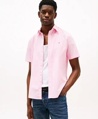 Tommy Hilfiger Men's Short Sleeve Flex Poplin Regular Fit Shirt