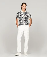 Tommy Hilfiger Men's Regular-Fit Linen-Blend Tropical Polo Shirt