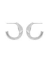 And Now This Crossover Push Back Hoop Earrings