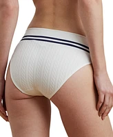 Lauren Ralph Women's Cricket Cable-Texture High-Cut Brief Underwear 4L0192